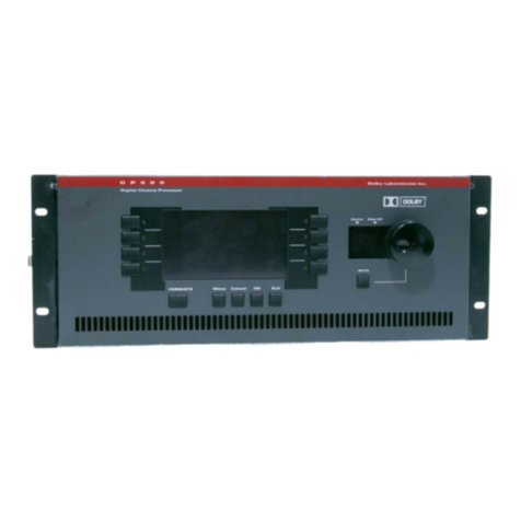 Dolby Laboratories CP500-D Installation and alignment manual Dolby Laboratories CP500-D Installation and alignment manual
