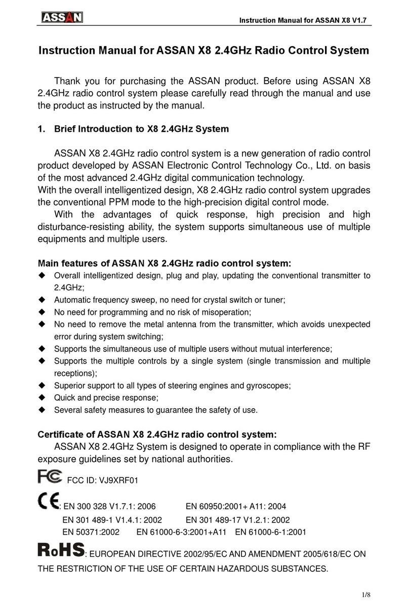 Assan X8 instruction manual