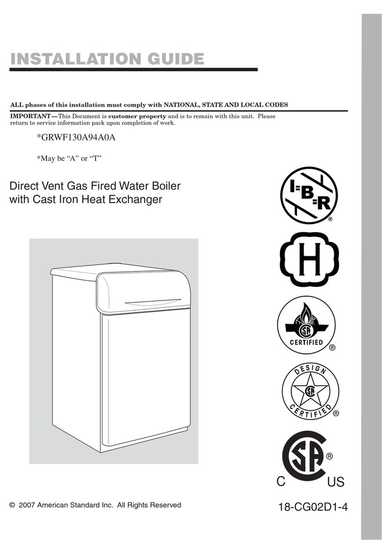 American Standard GRWF130A94A0A installation guide American Standard GRWF130A94A0A installation guide