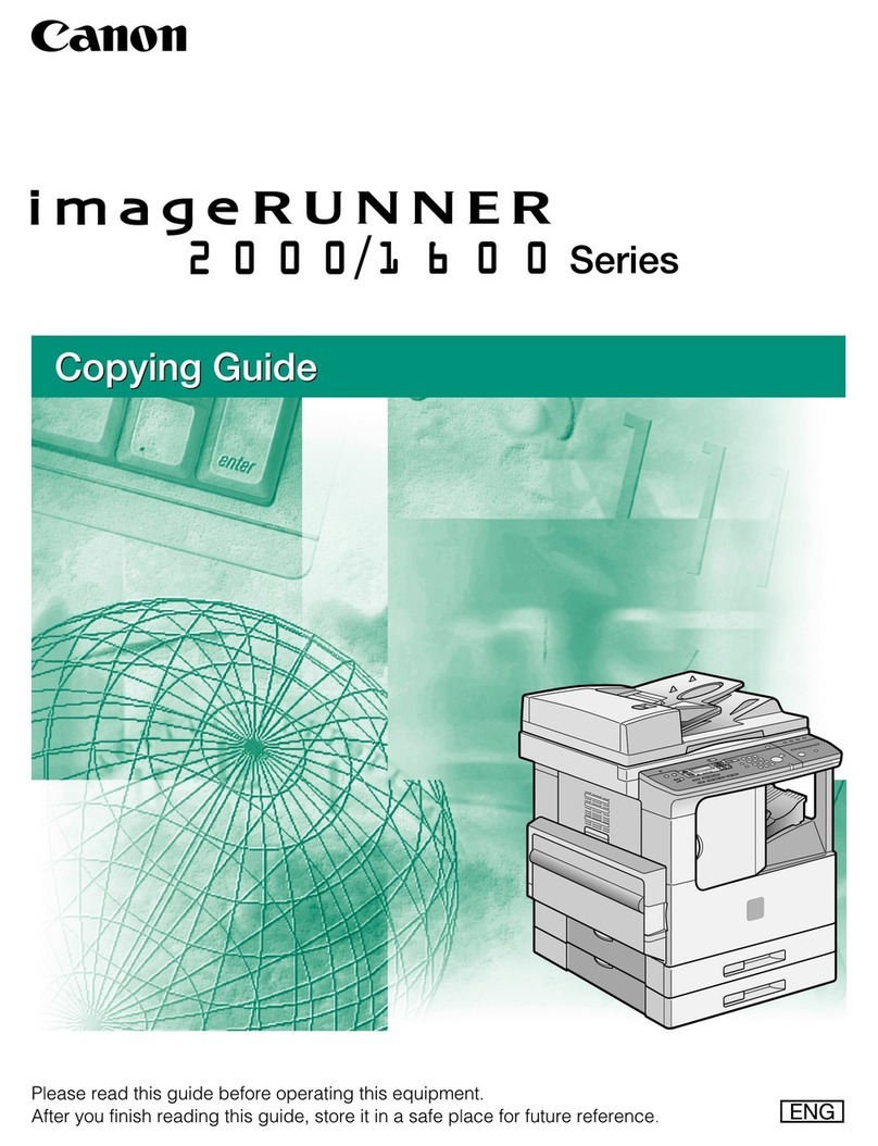 Canon Image Runner 2000 Series User manual