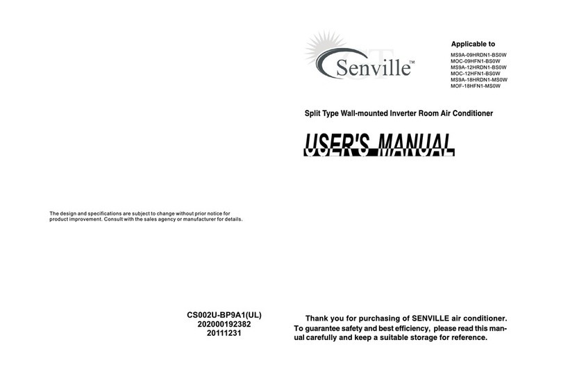 Senville MS9A-09HRDN1-BS0W User manual