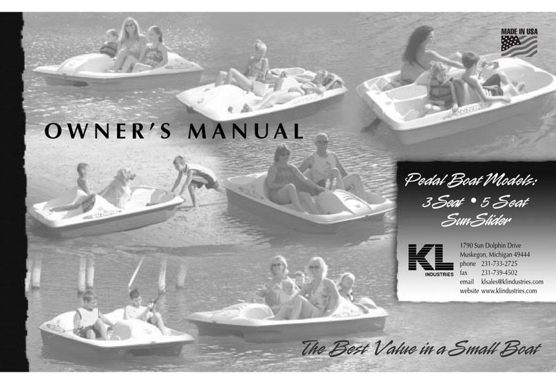 KL Industries 3 Seat Sun Slider owner's manual