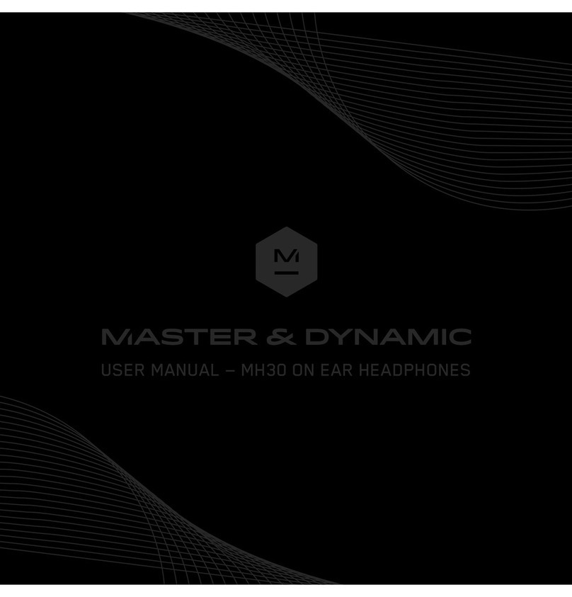 Master&Dynamic MH 30 User manual