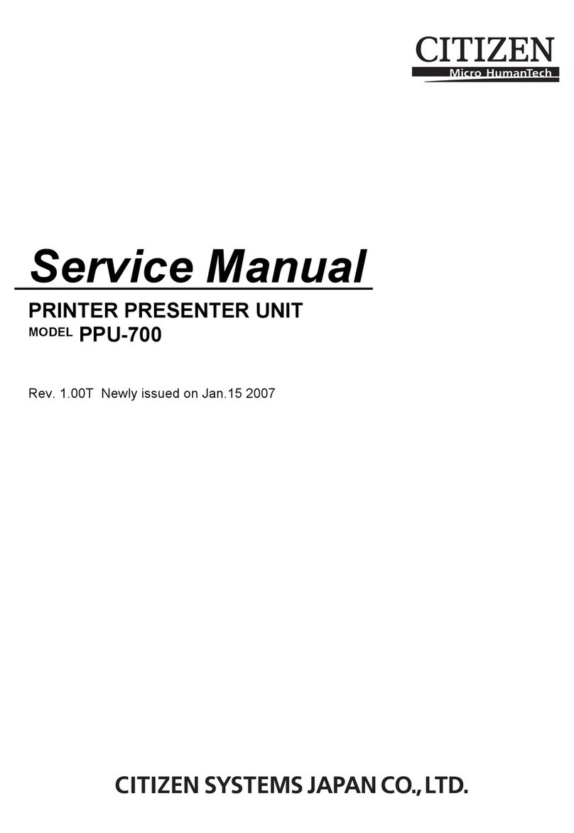Citizen PPU-700 User manual