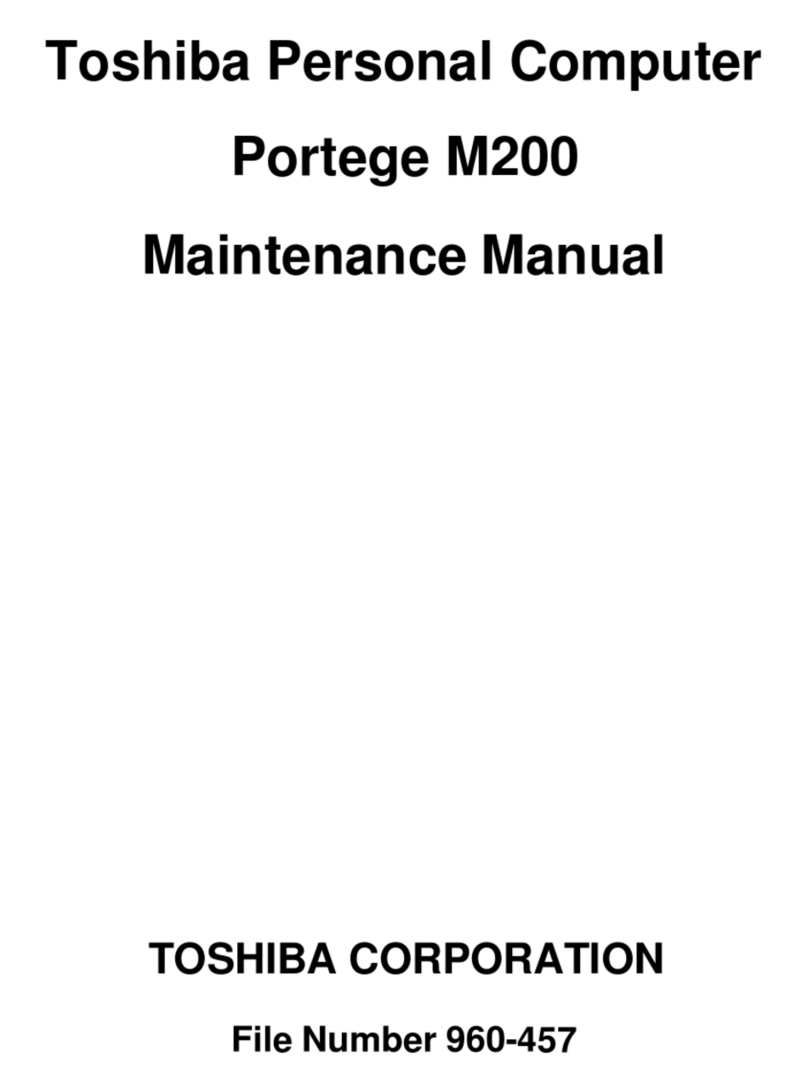 Toshiba M200 - Portege - Pentium M 1.5 GHz User manual