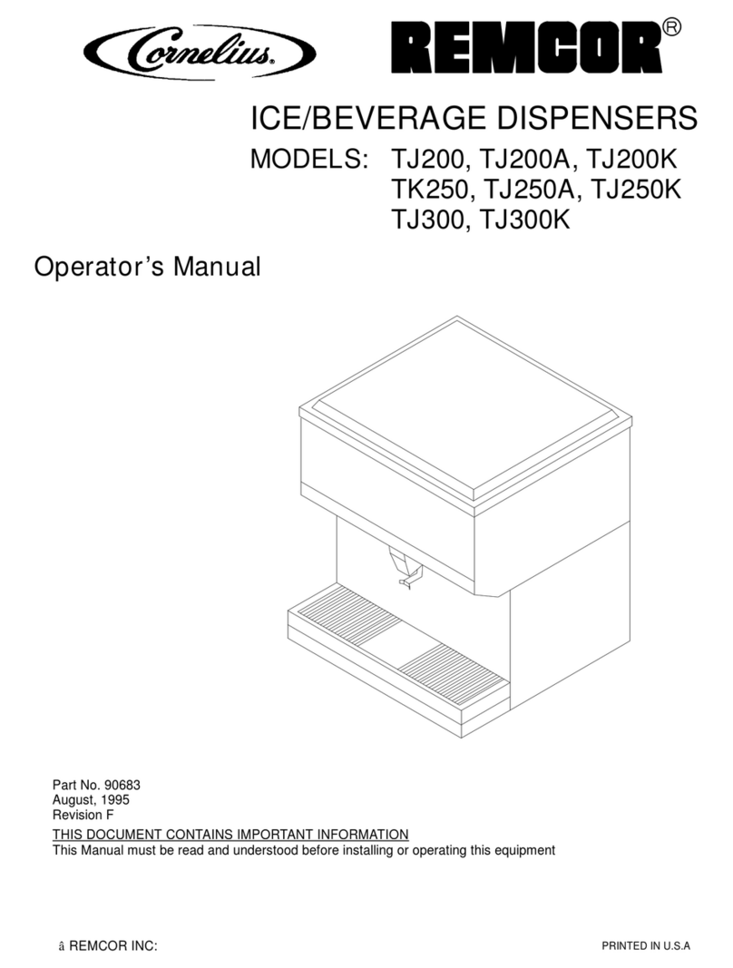 Cornelius Remcor TJ200 User manual