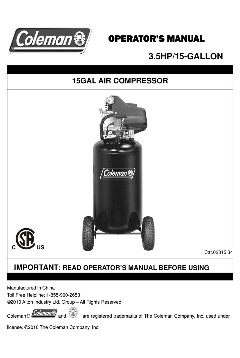 Coleman CM01213-15 Operator's manual