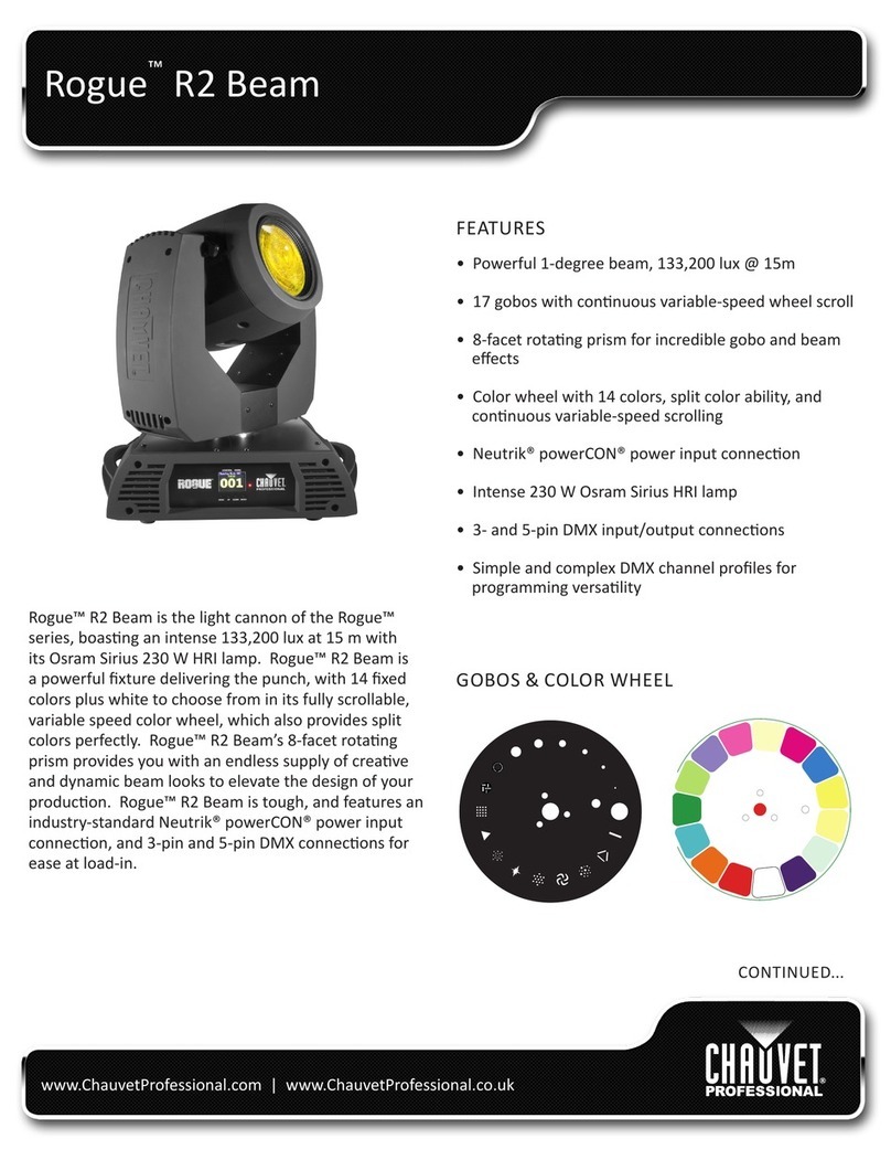 Chauvet Rogue r2 Beam user manual