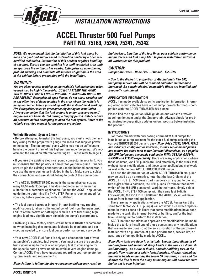 Accel 75169 installation instructions Accel 75169 installation instructions