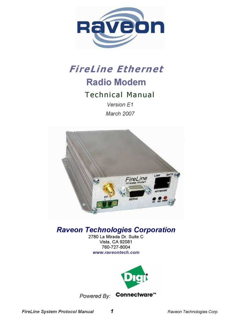 Raveon FireLine Ethernet Technical manual