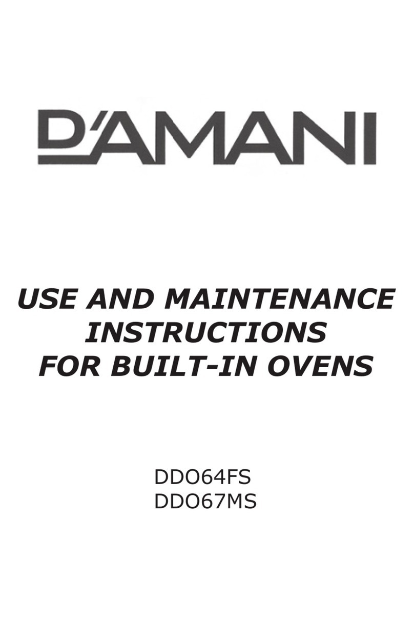 D’amani DDO64FS Use and maintenance instructions