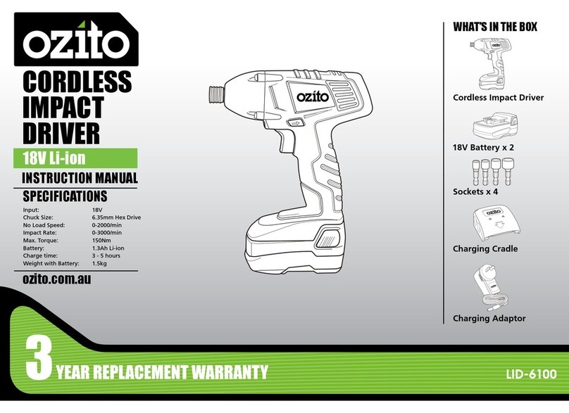 Ozito LID-6100 User manual