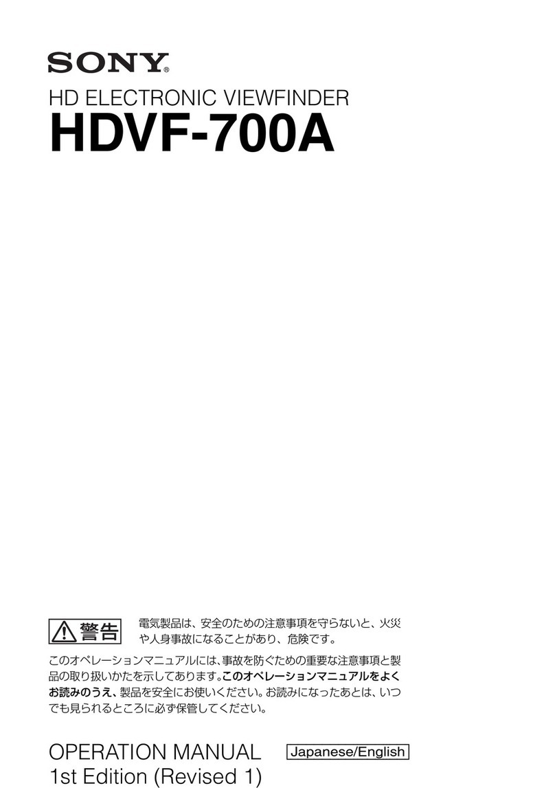 Sony HDVF-700A User manual