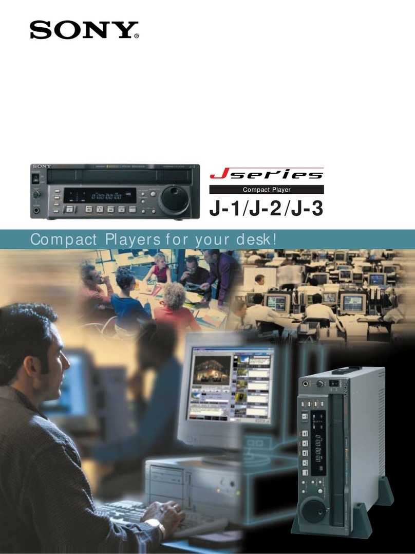 Sony J-1 User manual