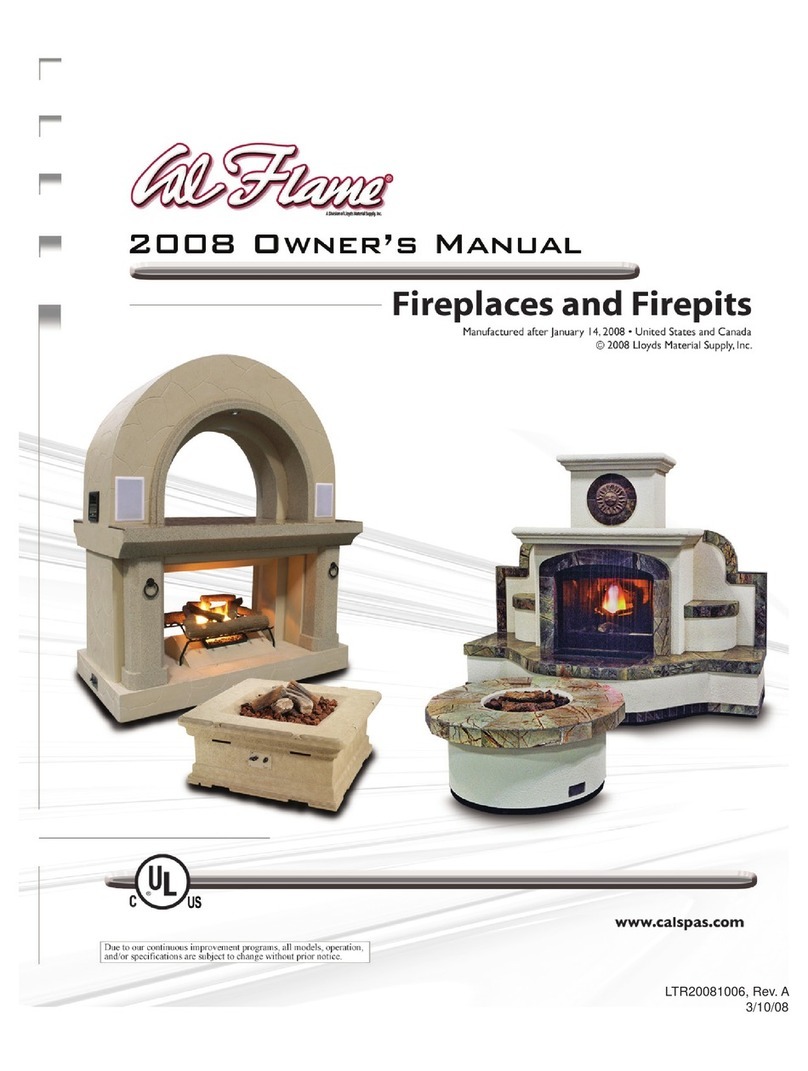 Calflame FRP-1000 owner's manual