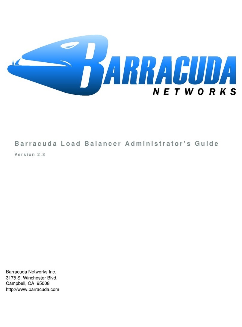 Barracuda Networks Load Balancer Administrator's guide