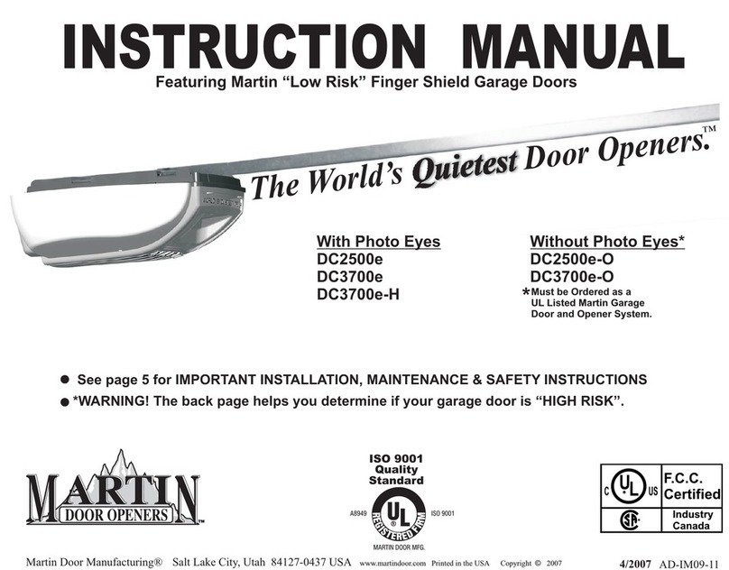 Martin Door DC2500e instruction manual