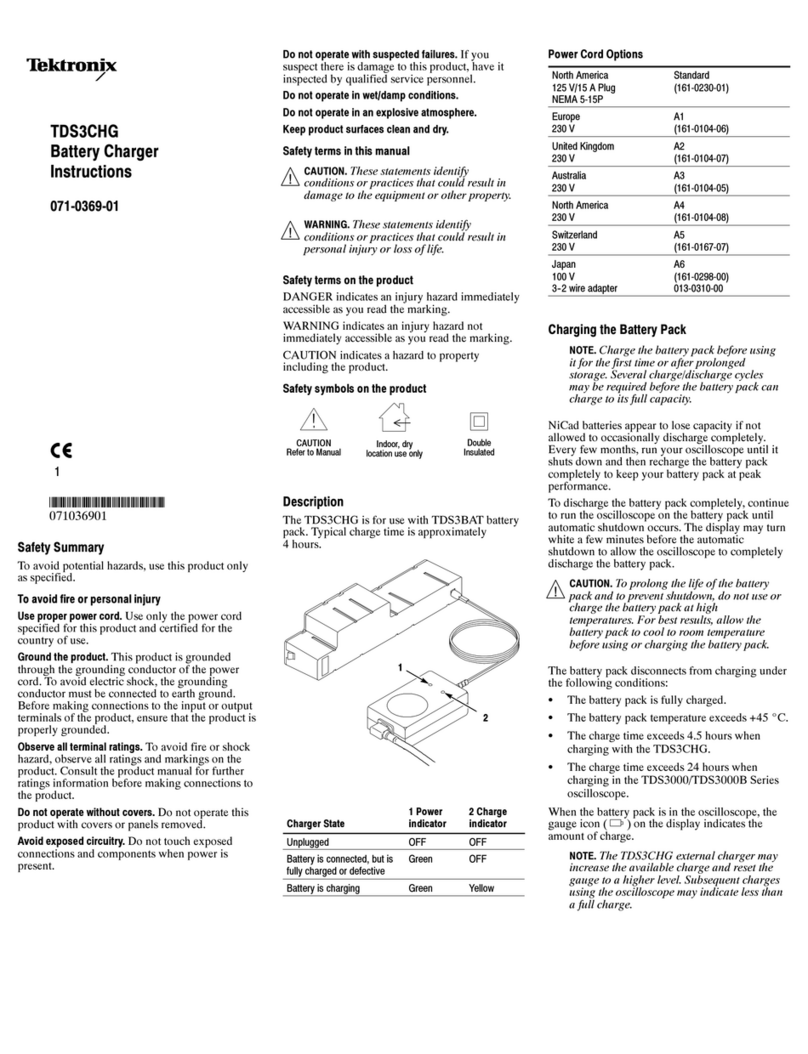 Tektronix TDS3CHG instructions
