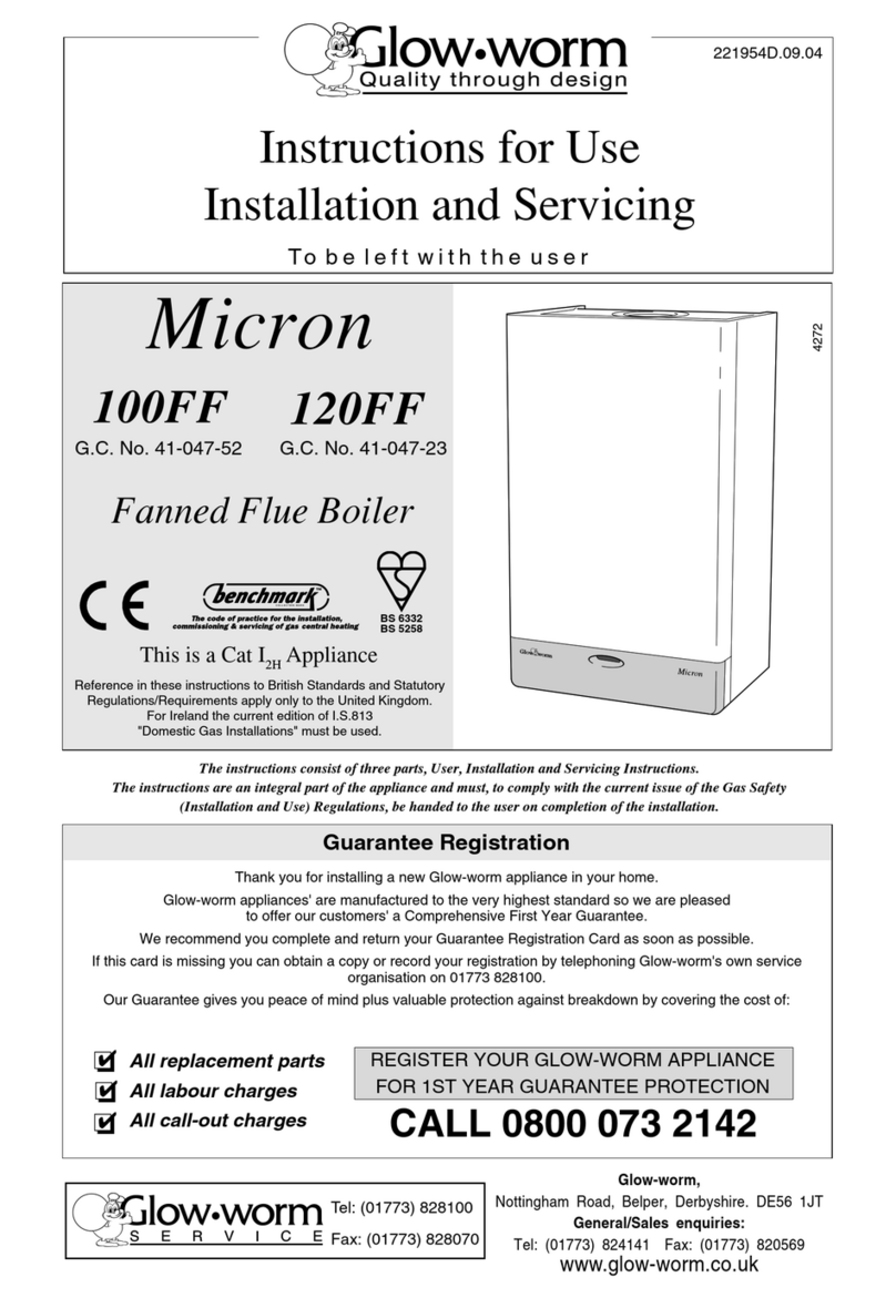 Glowworm Micron 100FF User manual