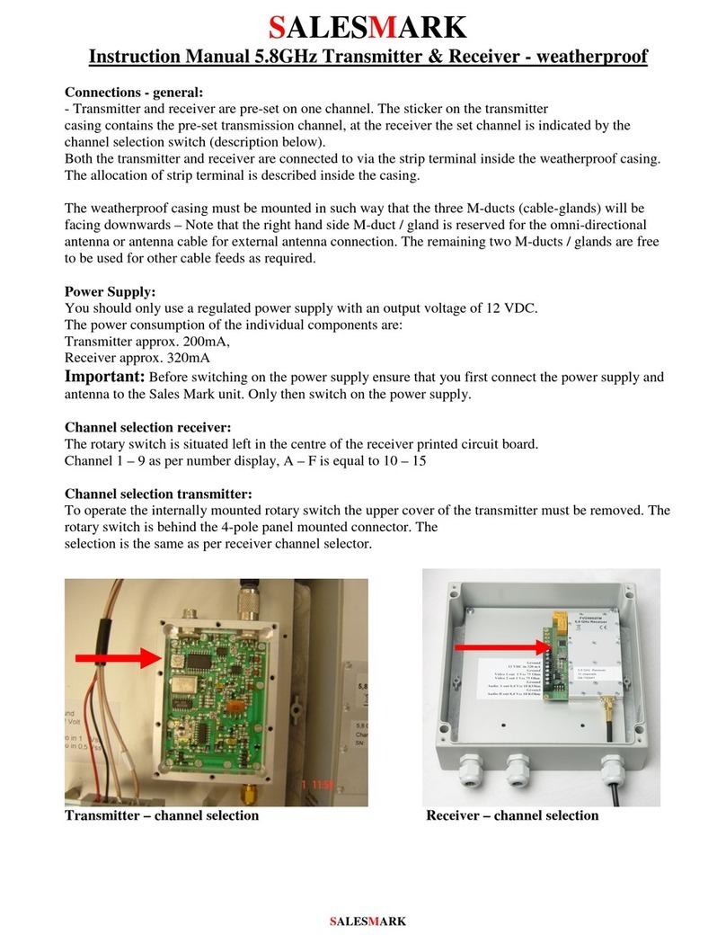 Salesmark FVÜ5802FM instruction manual