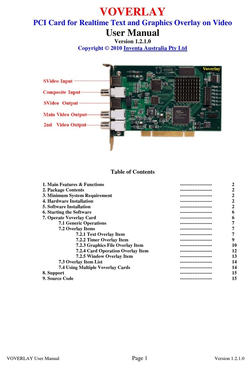 Inventa VOVERLAY user manual