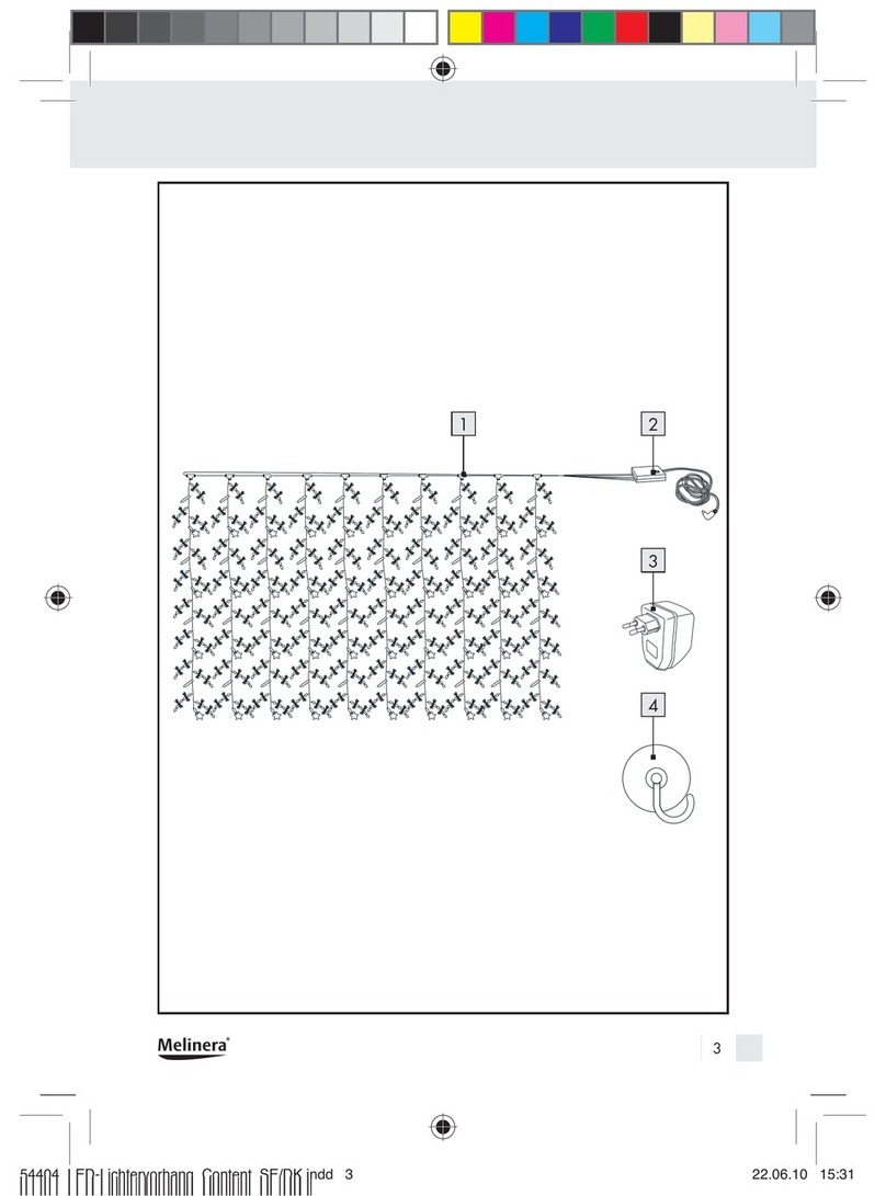MELINERA Indoor LED curtain lights Instructions for use