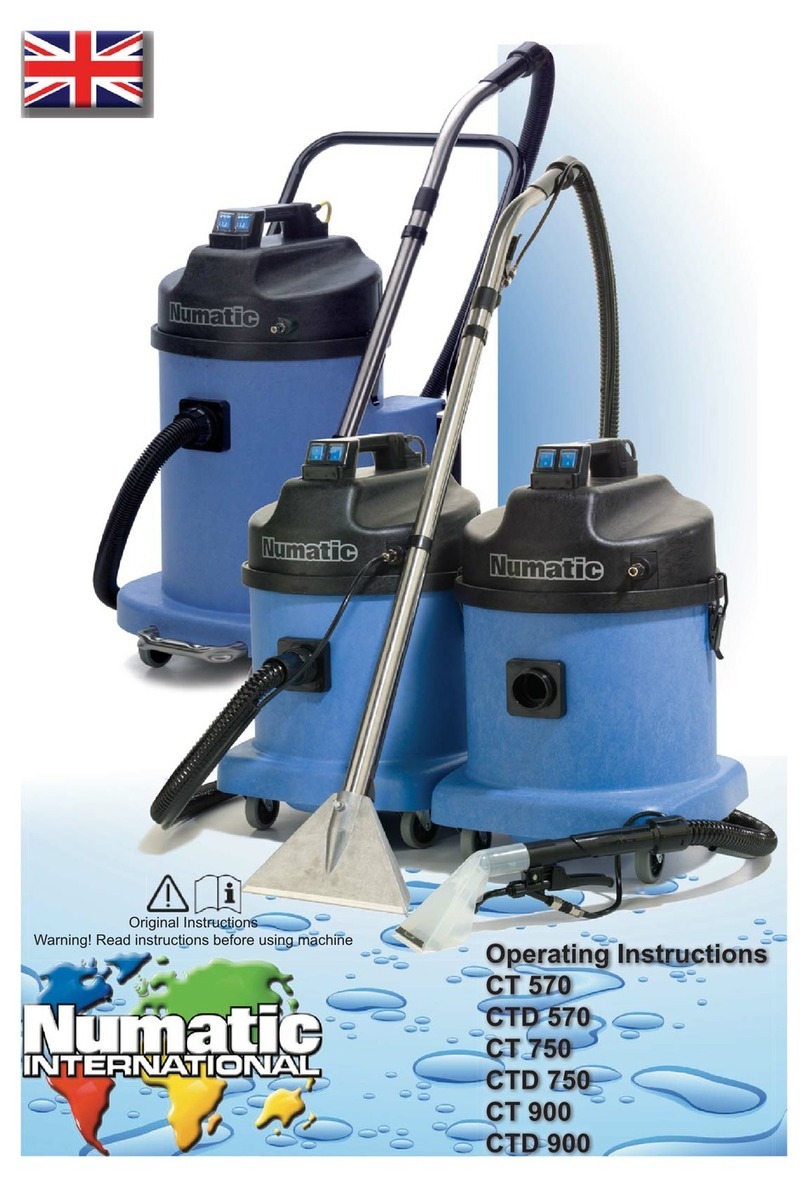Numatic CT 900 operating instructions