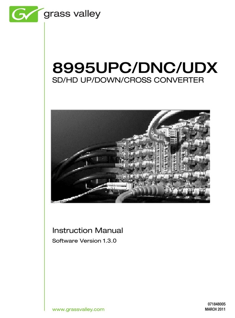 GRASS VALLEY 8995UPC - User manual