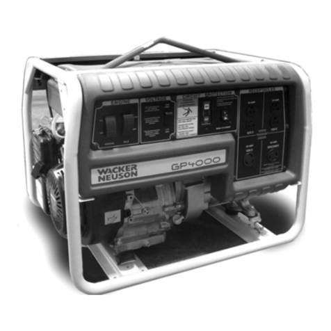 Wacker Neuson GP 4000 User manual
