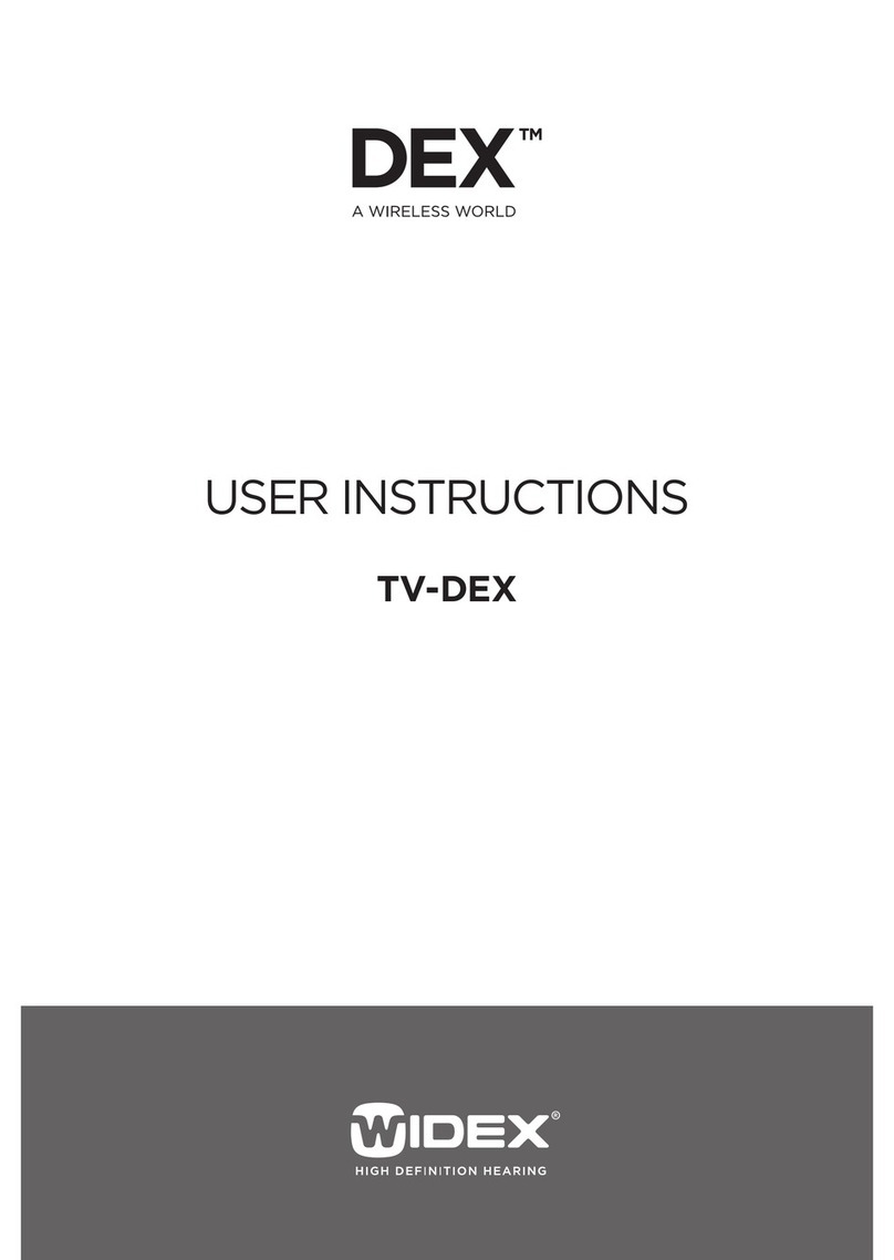 Widex DEX User instructions