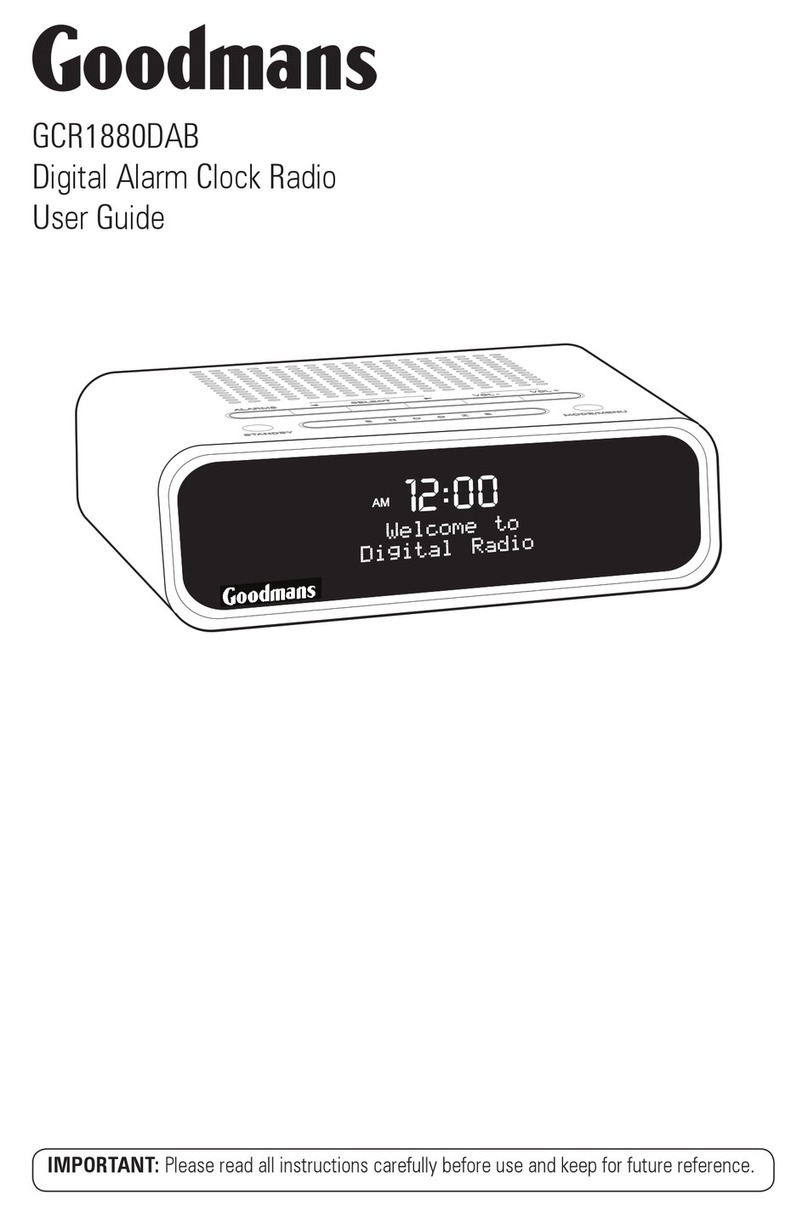 Goodmans GCR1880DAB User manual
