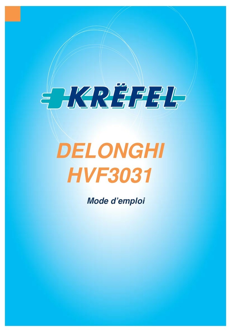 DeLonghi HVF3031 Assembly instructions DeLonghi HVF3031 Assembly instructions