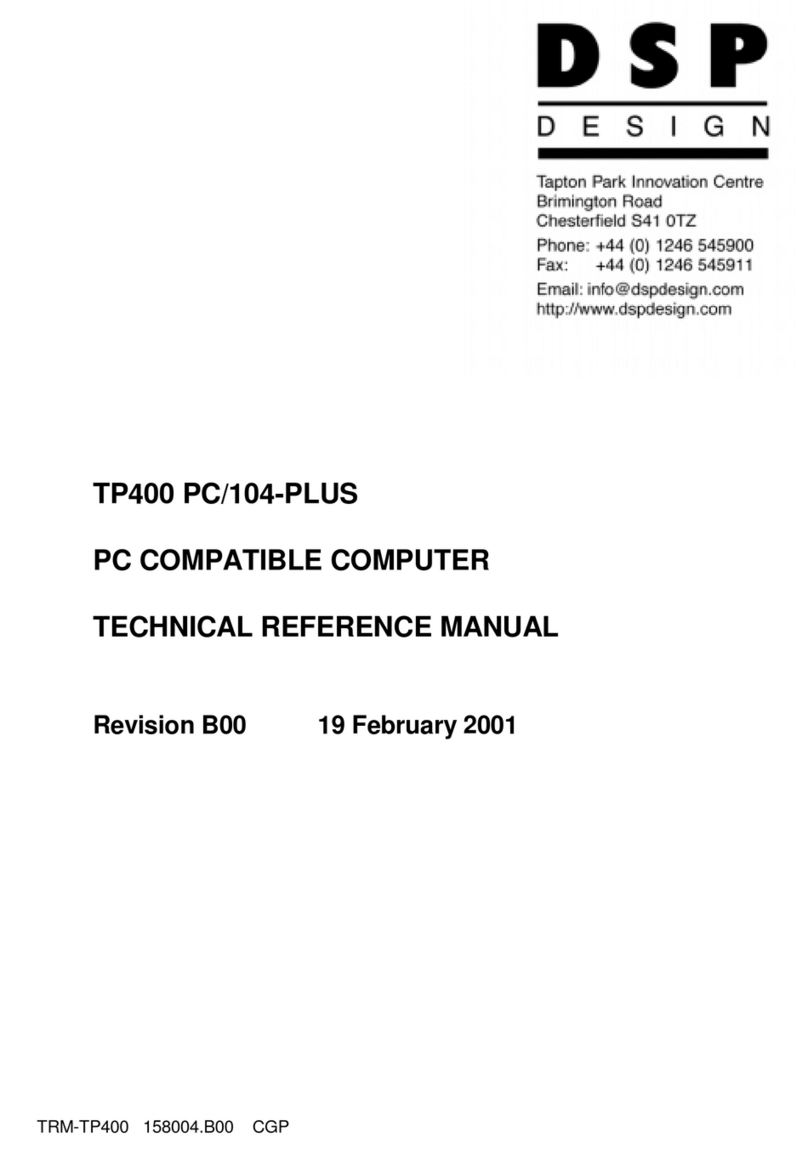 DSP TP400 PC Reference manual