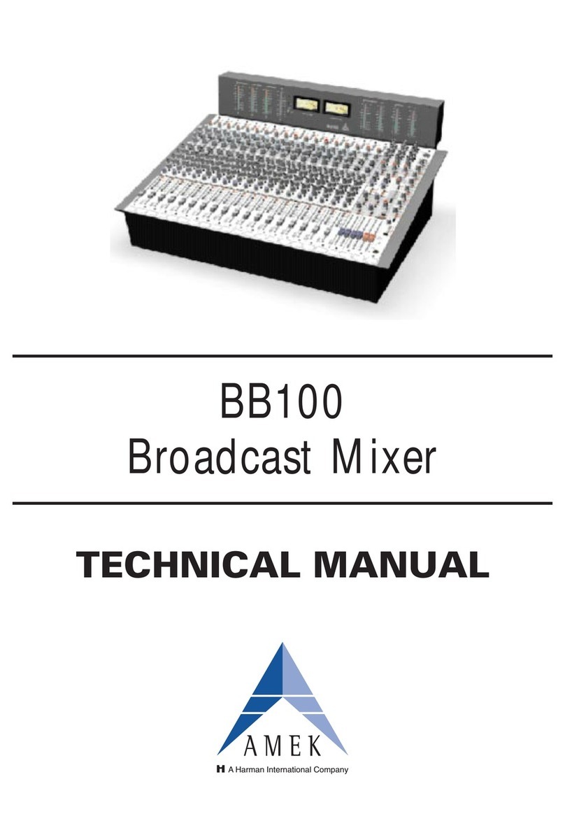 Amek bb100 series user manual