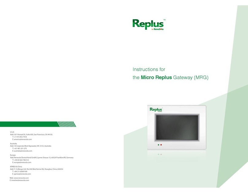 Replus Micro Replus Gateway User manual