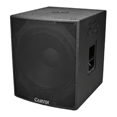 CARVIN SCx1112 User manual