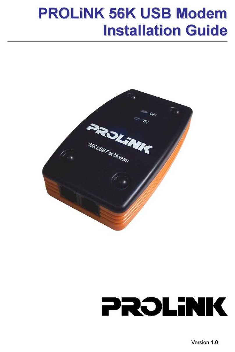 PROLiNK 56K User manual PROLiNK 56K User manual