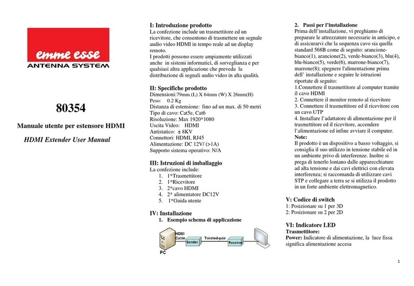 Emme Esse 80354 user manual