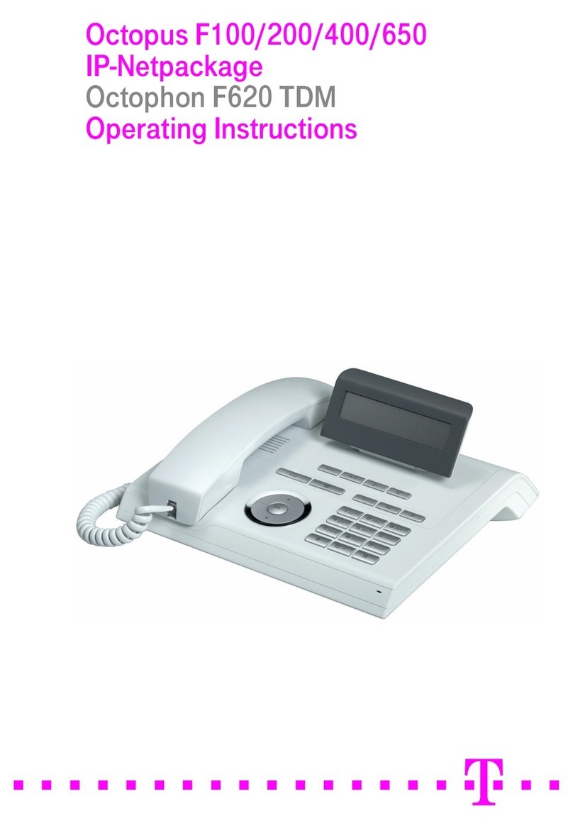 Octopus Octophon F620 TDM operating instructions