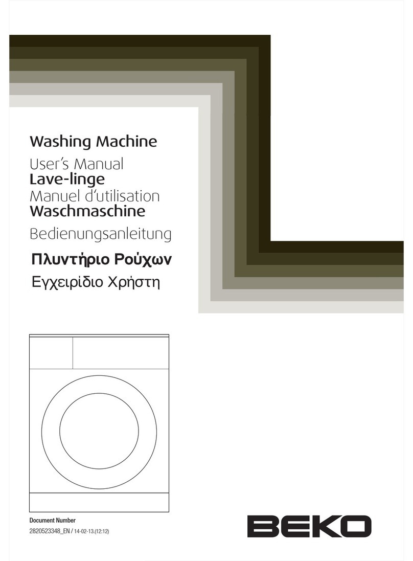 Beko Washing Machine user manual