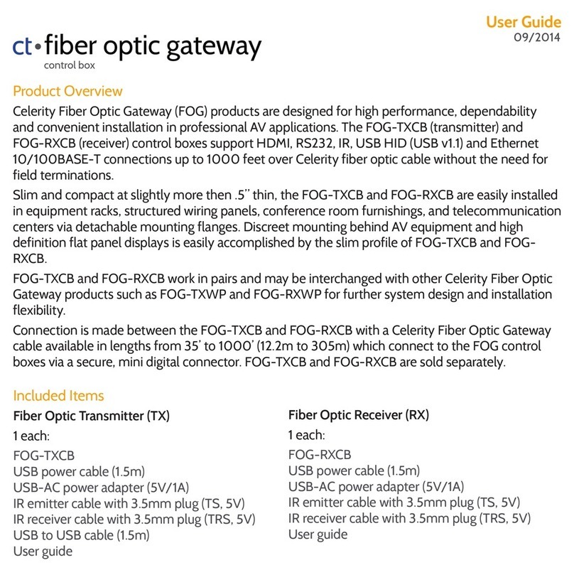 Celerity FOG-TXCB user guide
