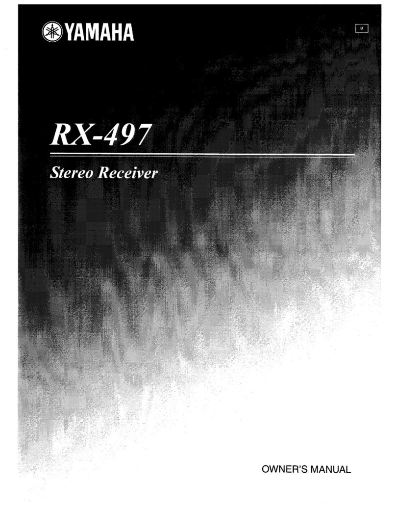 Yamaha RX-497 owner's manual