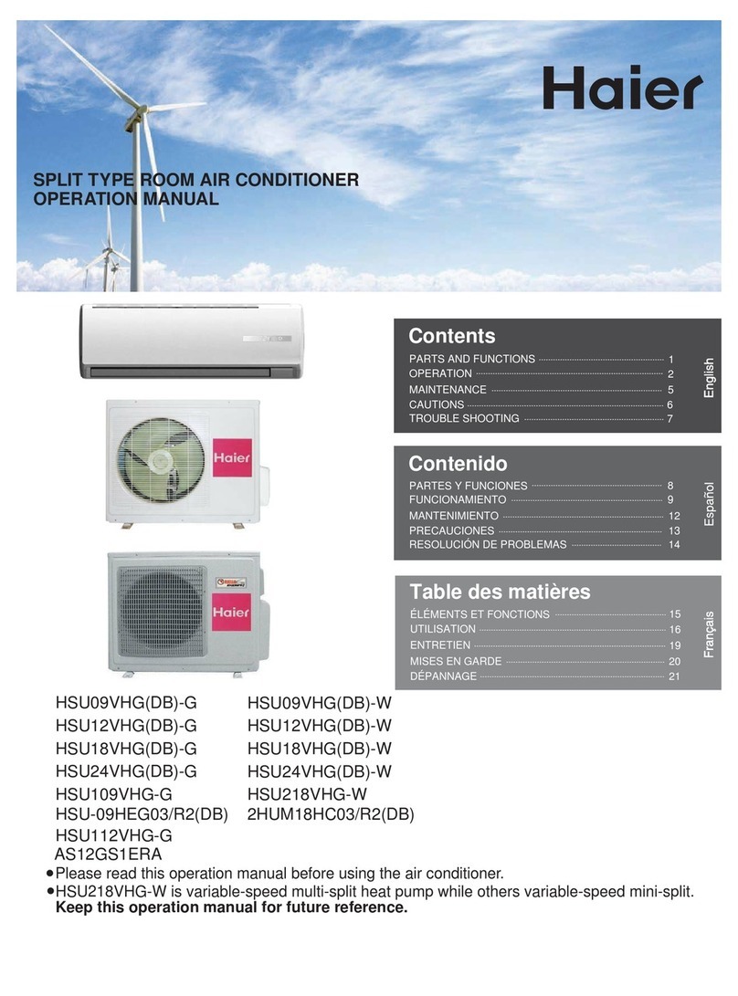 Haier HSU12VHG-G User manual