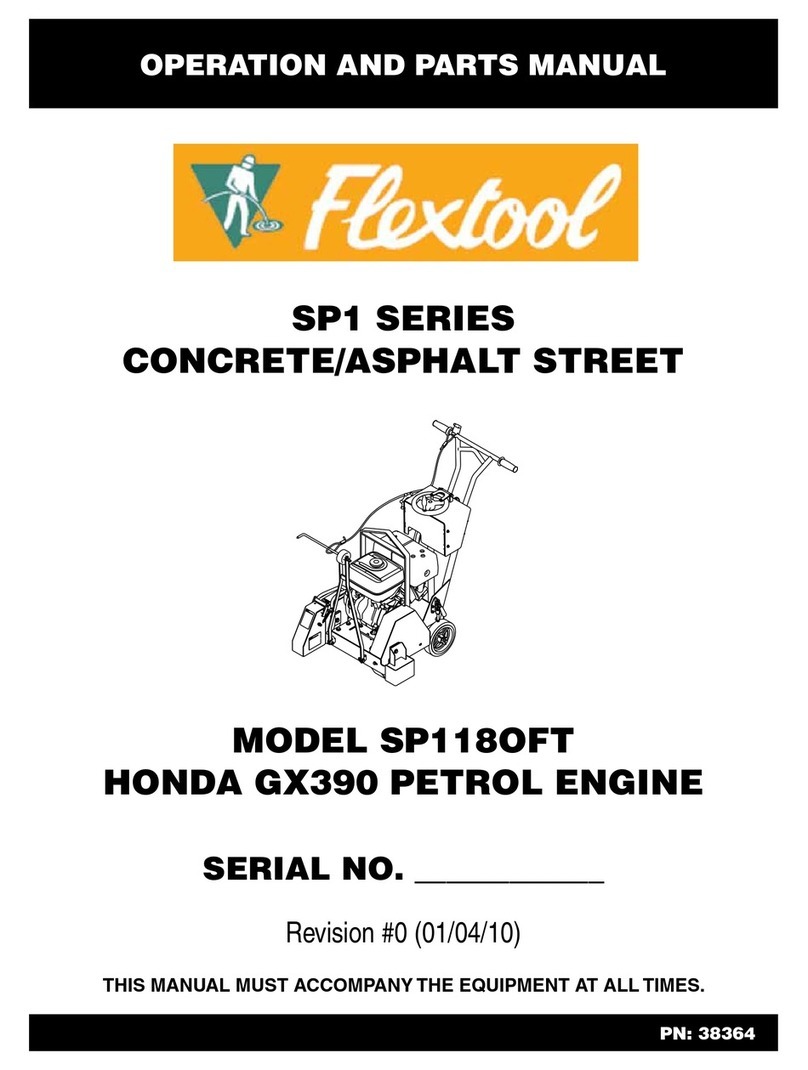 Flextool SP118OFT Operation and parts manual