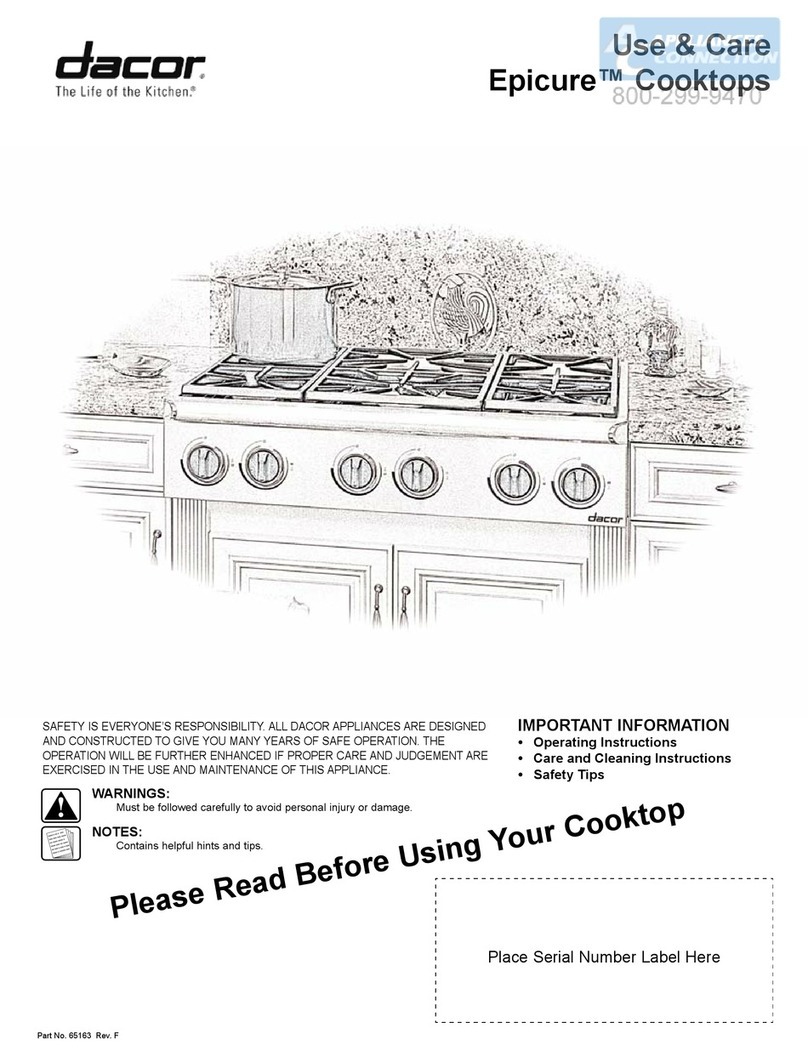 Dacor Epicure Range Owner's manual