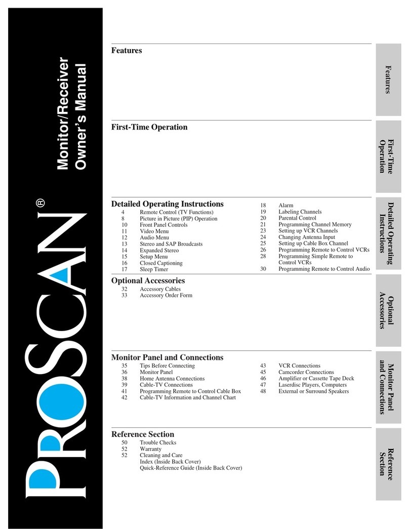 ProScan Proscan MULTIMEDIA MONITOR User manual