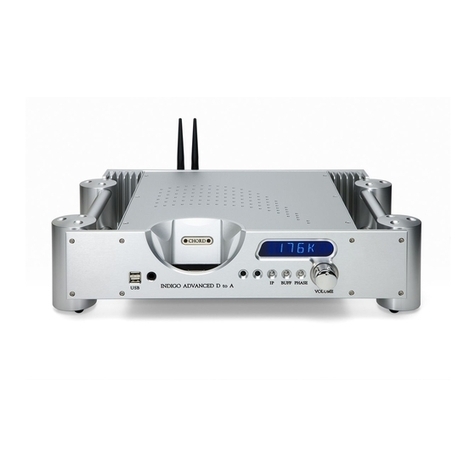 Chord Indigo Digital Preamplifier User manual Chord Indigo Digital Preamplifier User manual