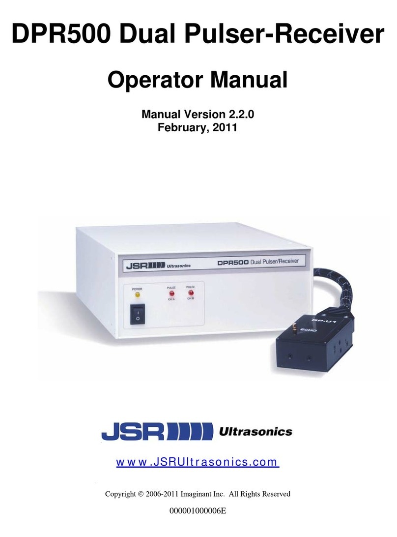 JSR Ultrasonics DPR500 User manual