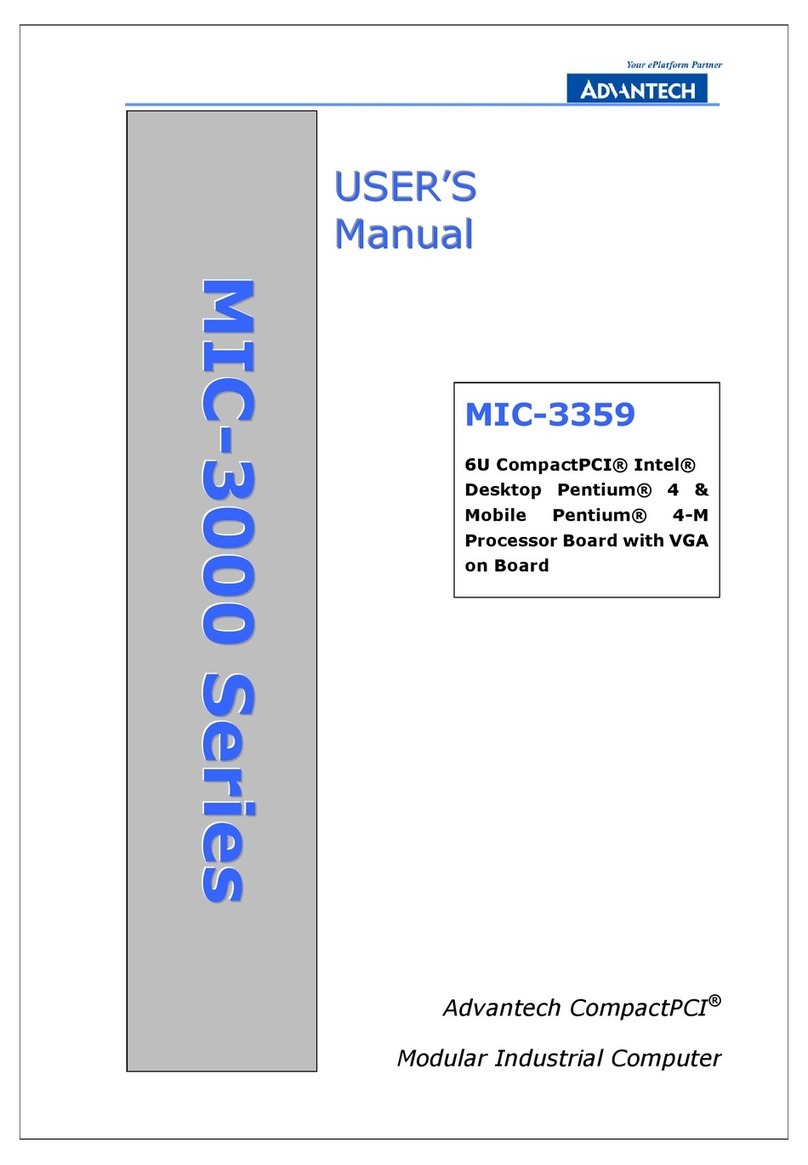 Advantech MIC-3359 User manual