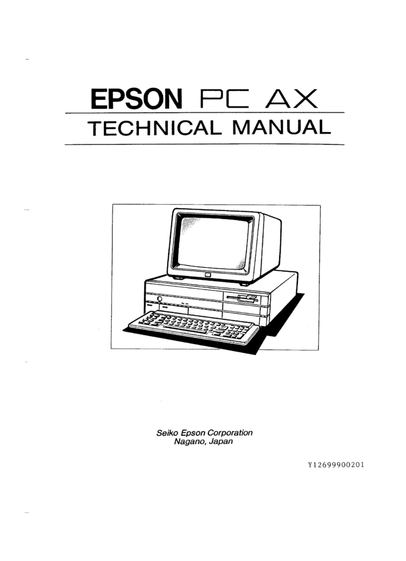 Epson PC AX User manual